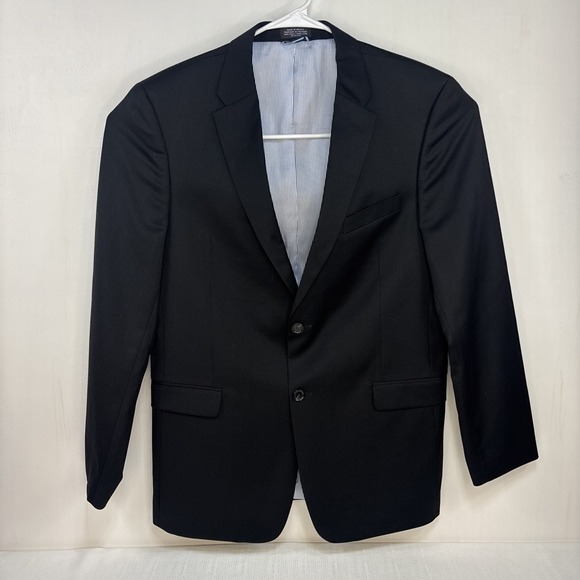 Tommy Hilfiger Other - Tommy Hilfiger Suit Jacket Mens Size 42L Black 100% Wool Spirts Coat Blazer‎